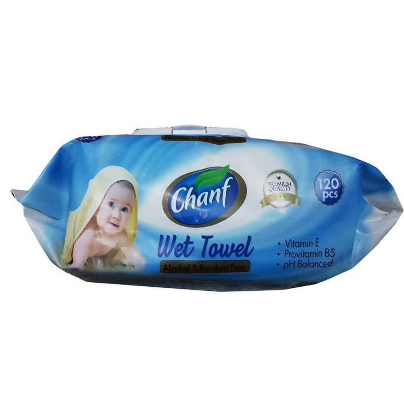 دستمال مرطوب کودک چانف  بسته 120 عددی