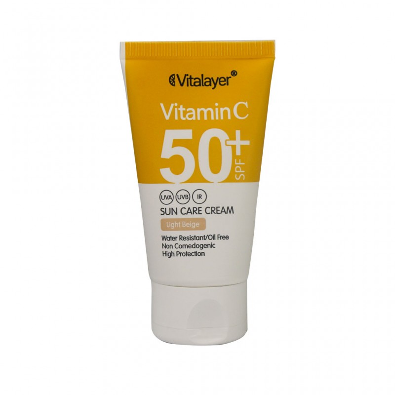 کرم ضد آفتاب SPF50+ حاوی ویتامین C ویتالیر 40 میلی لیتر